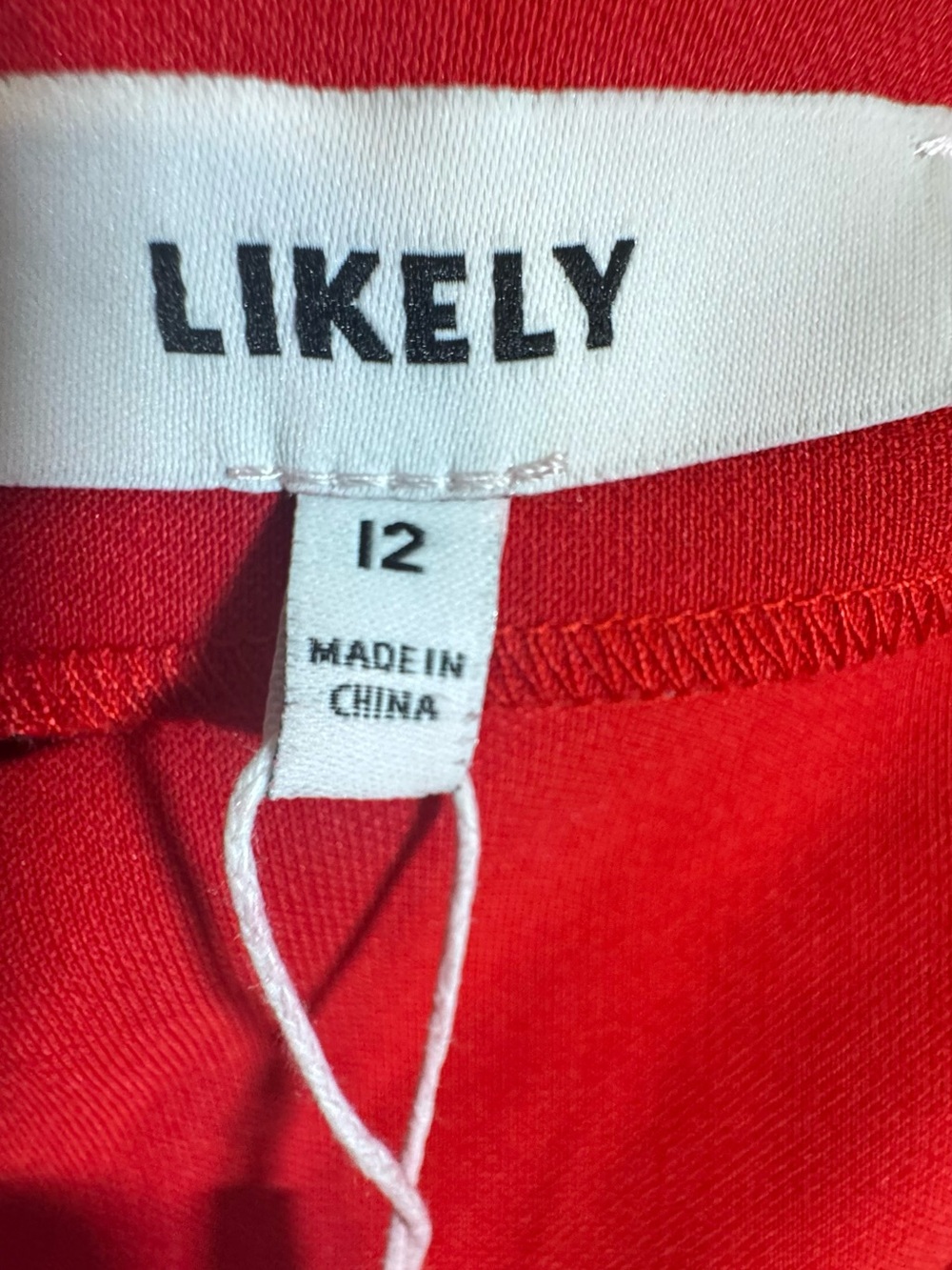 Revolve Likely Red Spaghetti-Strap Ruffle-Hem Mini Dress - Picture 5 of 6